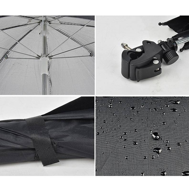 50cm Camera Umbrella Sunshade Adjustable Mobile Phone Parasol With Clip