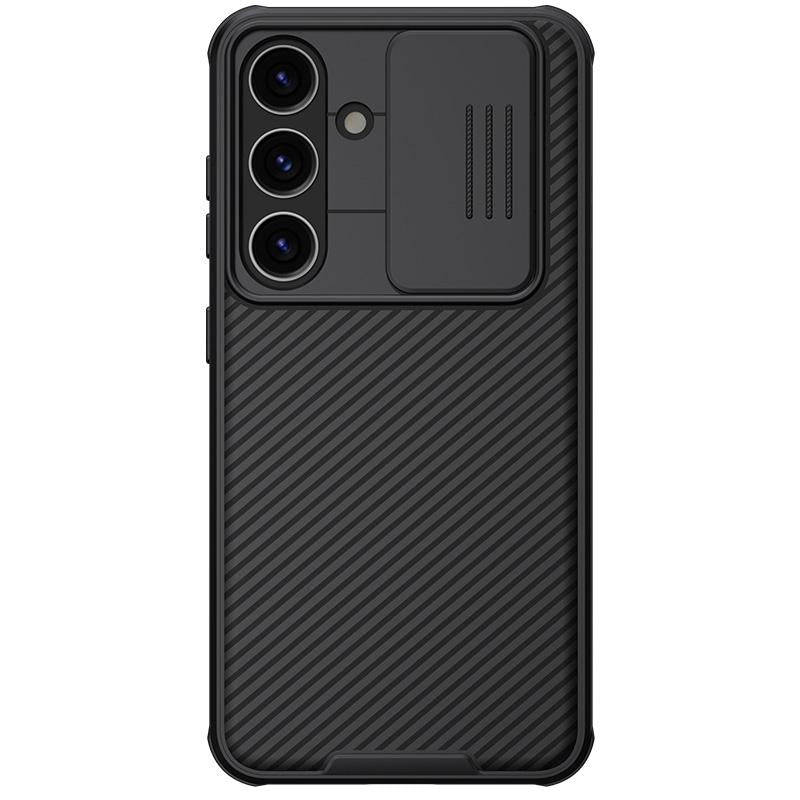 For Samsung Galaxy S24 5G NILLKIN Black Mirror Pro Series Camshield PC Phone Case(Black)