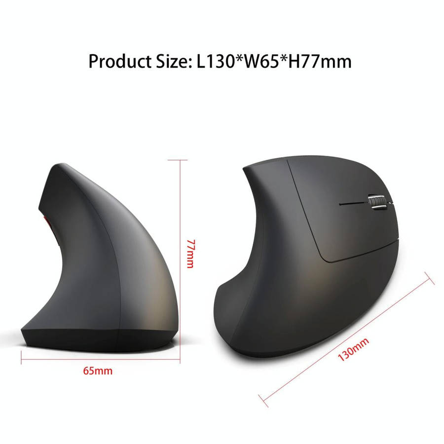 HXSJ T29 Bluetooth 3.0 Wireless Bluetooth 6-Keys 2400 DPI Adjustable Ergonomics Optical Vertical ...