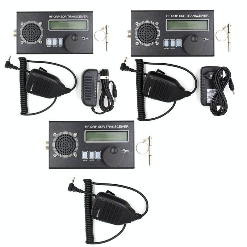 Mini 8 Band SSB/CW QRP Transceiver For Ham Radio, Style: Host + Hand Mi + EU