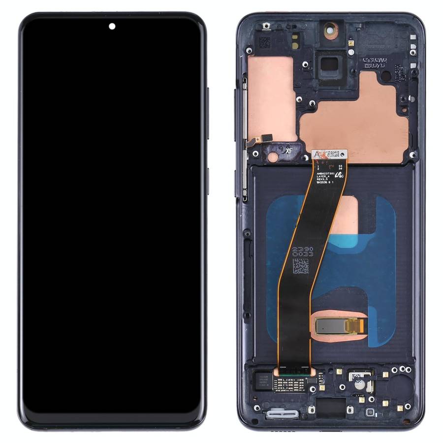 Original Super AMOLED LCD Screen and Digitizer Full Assembly with Frame for Samsung Galaxy S20 5G...