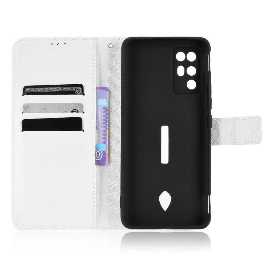 For ZTE Nubia Red Magic 6R Diamond Texture Leather Phone Case(White)