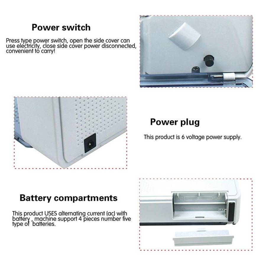 V40 Handheld Mini Portable Small Money Counting Machine, Specification: EU Plug