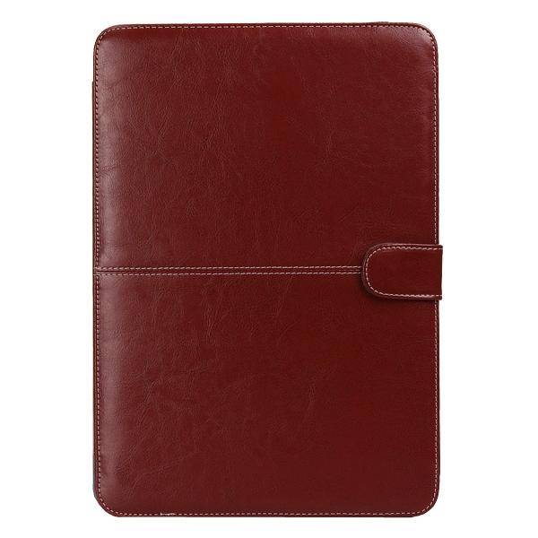 Notebook Leather Case with Snap Fastener for 13.3 inch MacBook Pro(Brown)