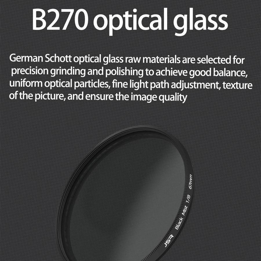 JSR Black Mist Filter Camera Lens Filter, Size:55mm(1/4 Filter)