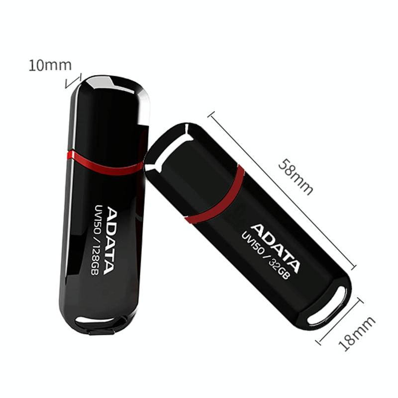 ADATA UV150 High Speed USB3.1 Business USB Flash Drive, Capacity: 128GB(Black)