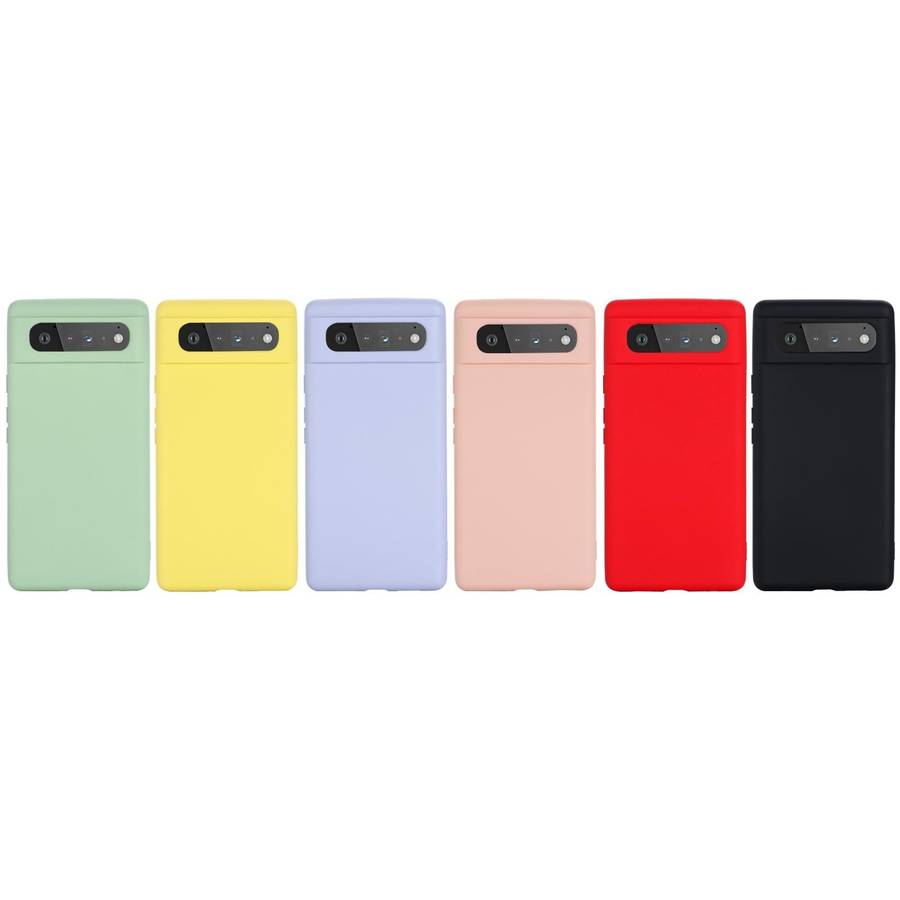 For Google Pixel 6 Pure Color Liquid Silicone Shockproof Full Coverage Case(Green)