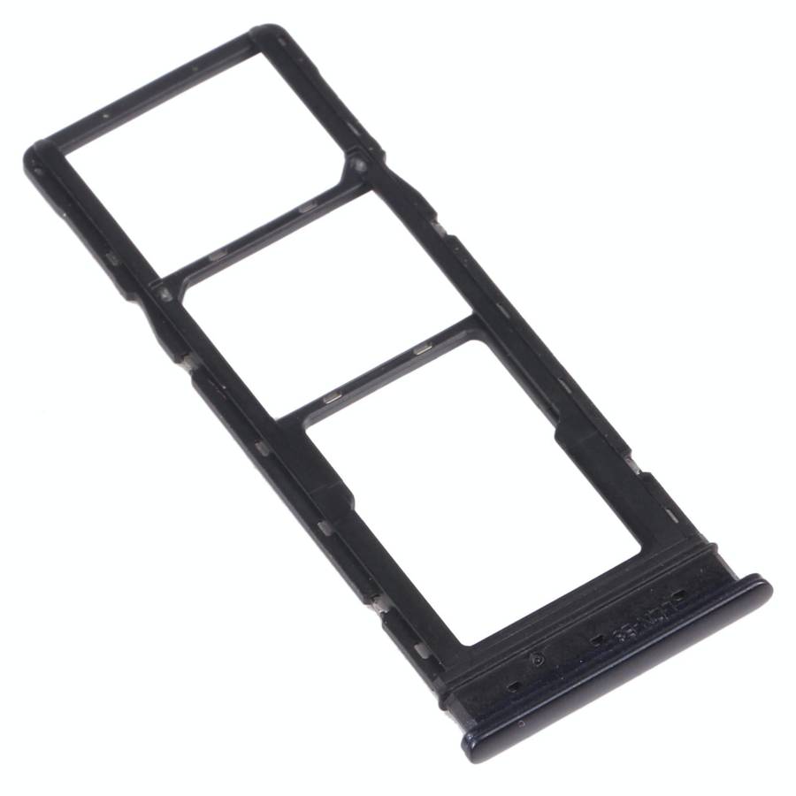 For Tecno Spark 5 Air KD6a SIM Card Tray + SIM Card Tray + Micro SD Card Tray (Black)