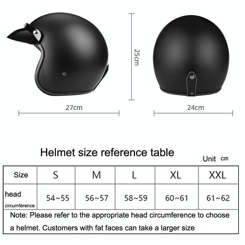 BYB 701 All Seasons Retro Motorcycle Helmet, Size: XL(Bright White)