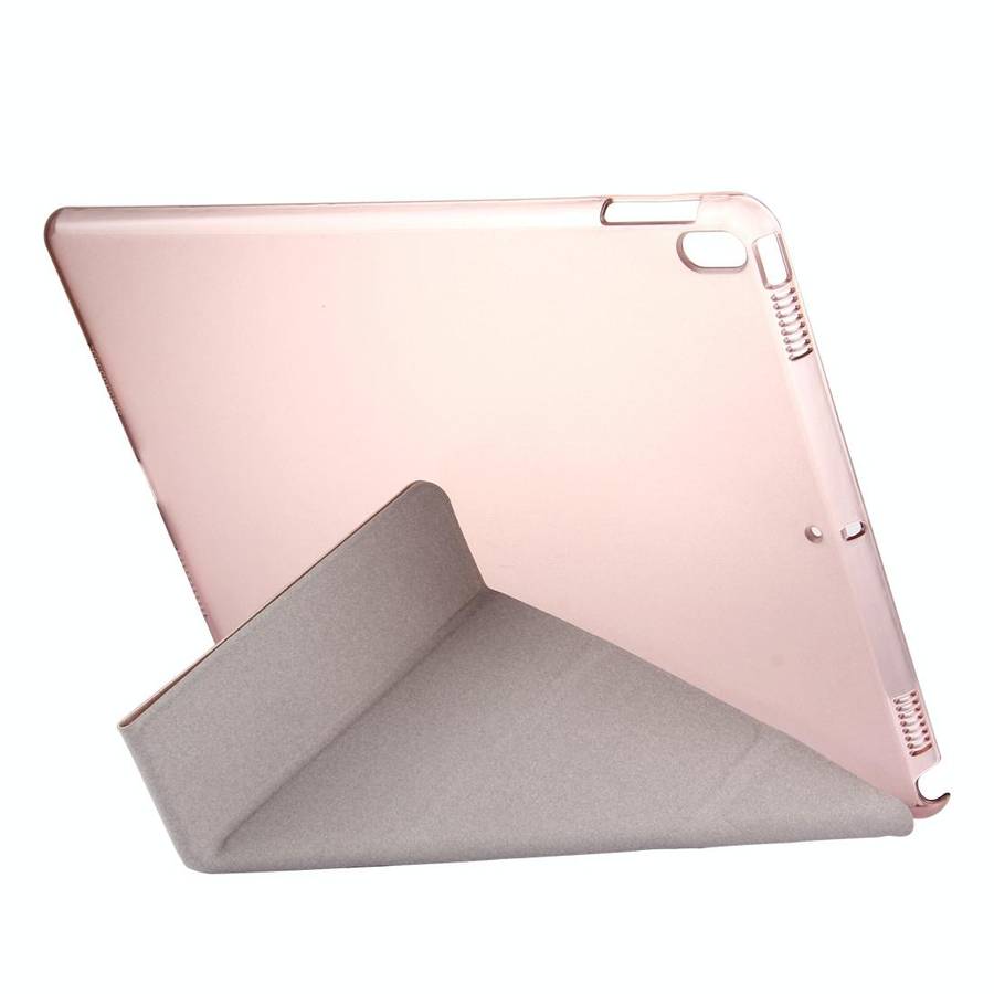 For iPad Pro 10.5 inch Silk Texture Horizontal Deformation Flip Leather Case with 4-folding Holde...