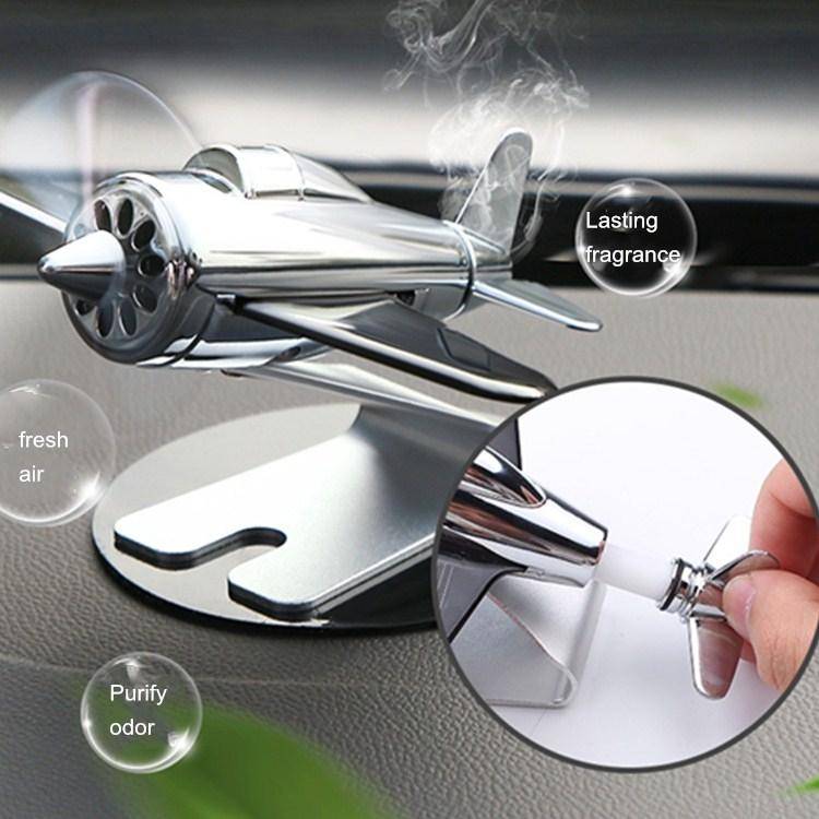 Aromatherapy Decorations for Cars Solar Aircraft Car Decorations(Red)