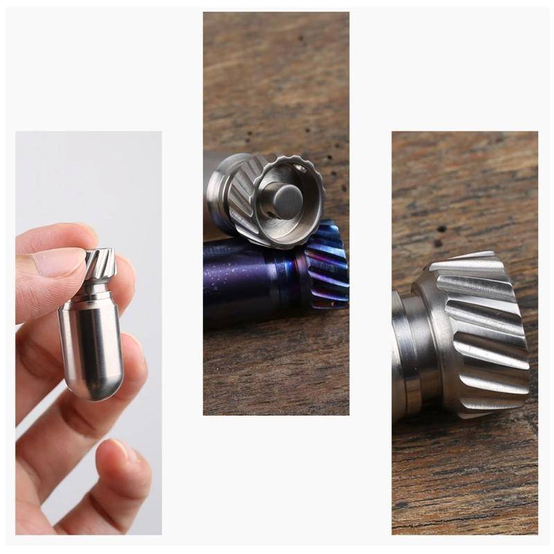 Portable Pure Titanium Mini Waterproof Warehouse Sealed Jar Pill Box, Color: Primary Color