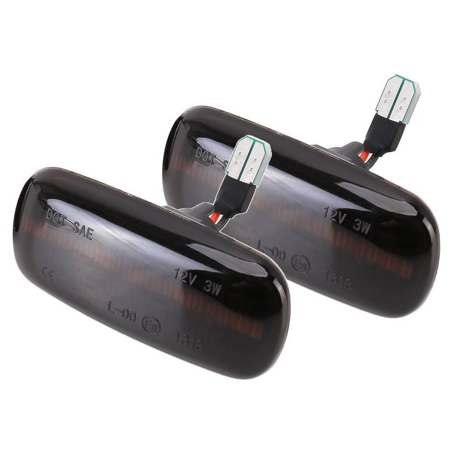 2 PCS DC12V / 3W Car LED Dynamic Blinker Side Lights Flowing Water Turn Signal Light for Audi, Ye...