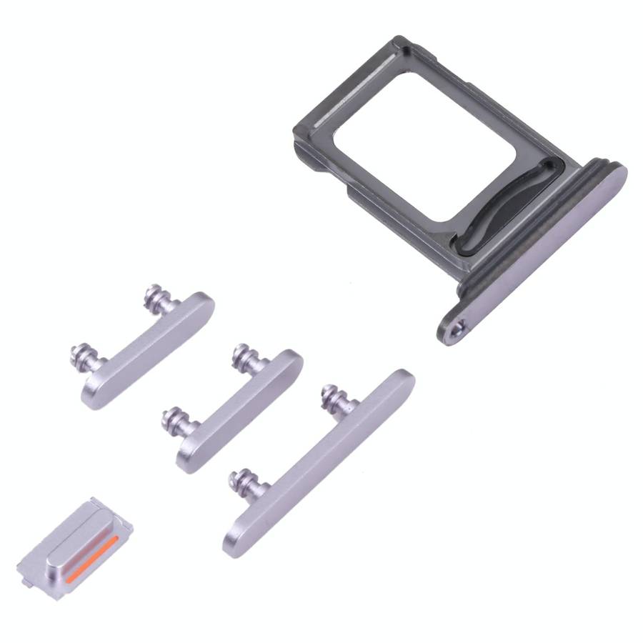 SIM Card Tray + SIM Card Tray + Side Keys for iPhone 14 Pro (Purple)