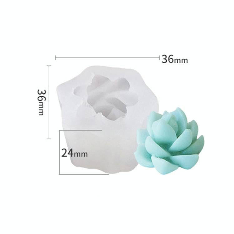 SX-ZW-190 Fleshy Three-Dimensional Candle Silicone Mold DIY Handmade Soap Aromatherapy Epoxy Mold