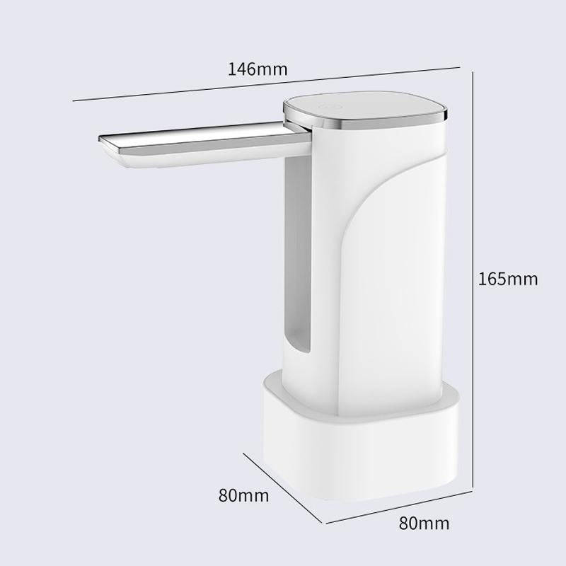 Digital Display Foldable Water Bottle Pump Electric Water Dispenser(Black)