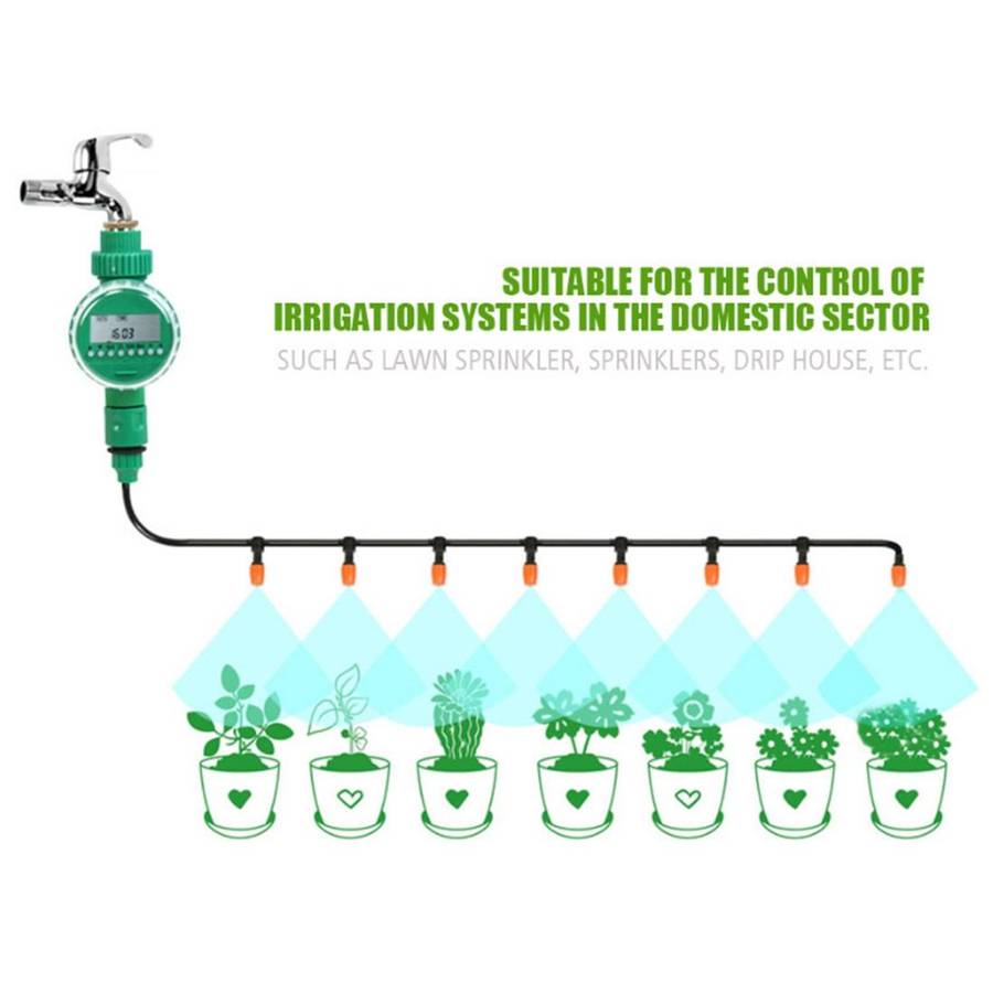 Automatic Watering Controller Timer Garden Water Timer Sprinkler Irrigation Controller Irrigation...