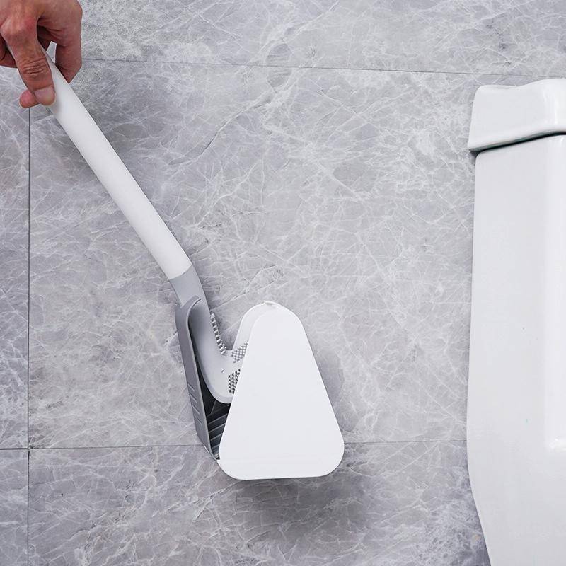 Golf Toilet Brush With Self-Opening And Closing Water-Proof Base(Blue)