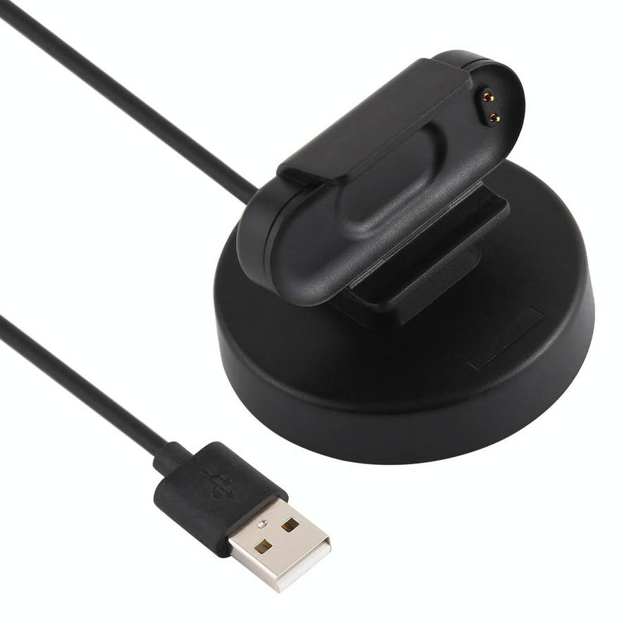 For Xiaomi Mi Band 4 Charger Charging Dock Base Stand Holder with 1m Charging Cable(Black)
