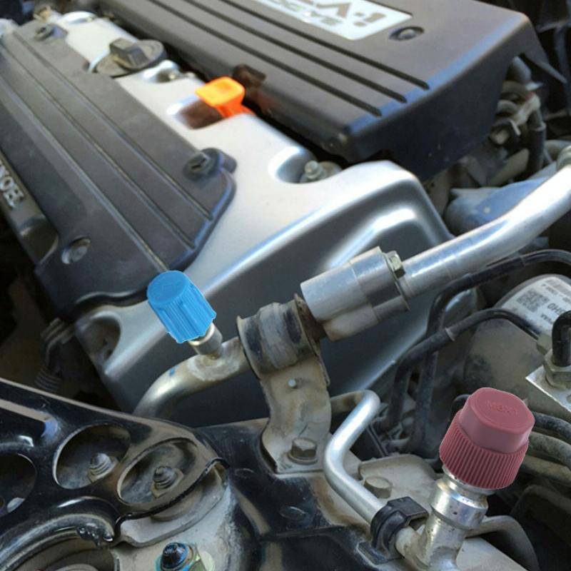 20pcs Automobile Air Conditioning Valve Plastic Dust Cap(Low Pressure)