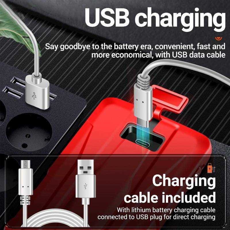 ANENG 683 Smart Touch Screen Automatic Range Rechargeable Multimeter(Red)