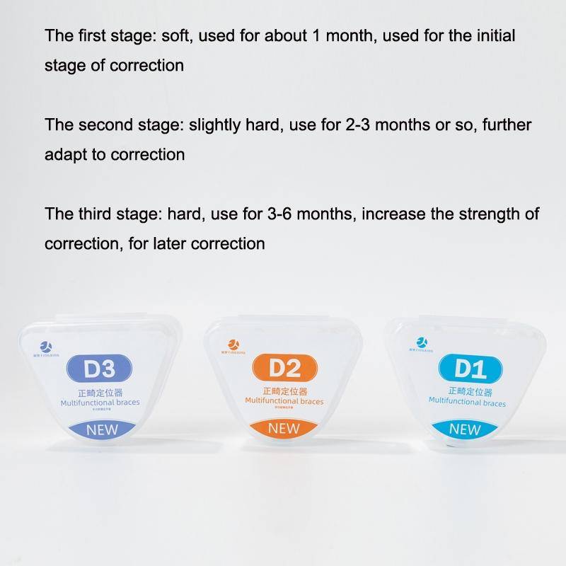 2PCS Adult Teeth Correction Night Anti-Grinding Fixing Silicone Tooth Corretor, Style: The First ...