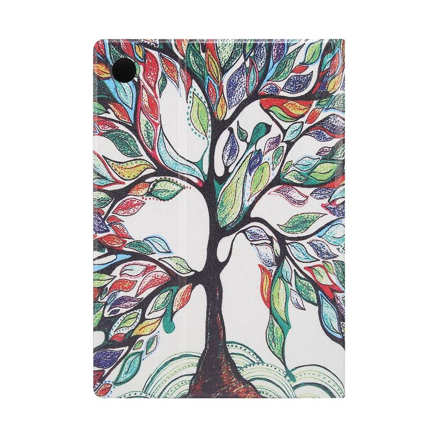 For Samsung Galaxy Tab A8 X200 Painted Voltage Pen Slot Tablet Smart Case(Miracle Tree)