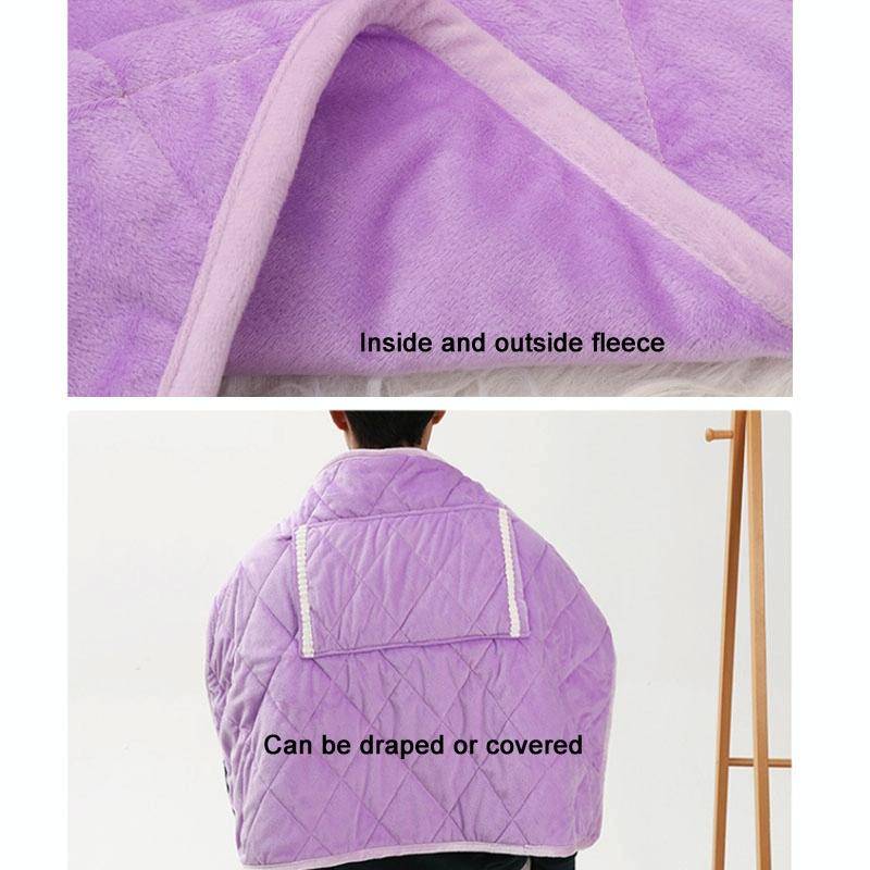 USB Electric Blanket Single Crystal Fleece Winter Warm Heating Blanket, Size: 60 x 80cm(Purple)