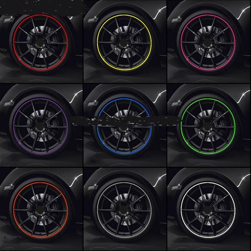 8m/roll Car Wheel General Sticker Modified Protection Sticker Anti-collision Strip(White)