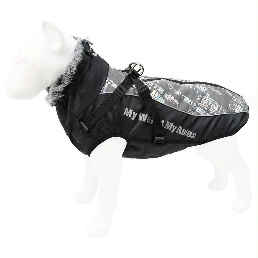 BL-683 Keep Warm Reflective Dog Clothes, Size: XL(Dazzling White)