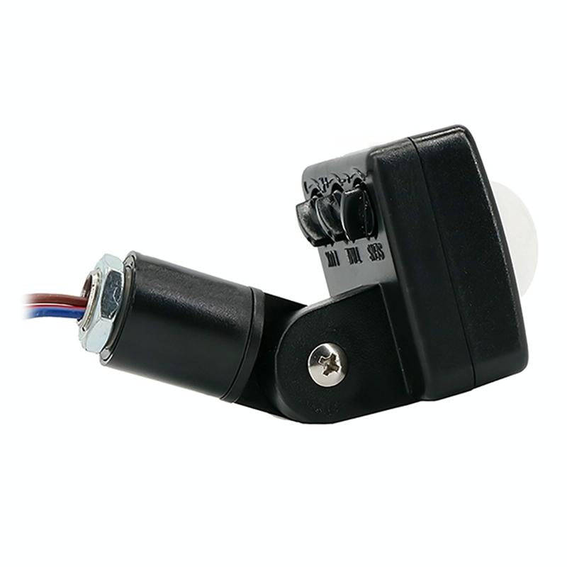 Automatic Security PIR Infrared Motion Sensor Detector Wall Spotlights Switch, Size:10mm(Black)