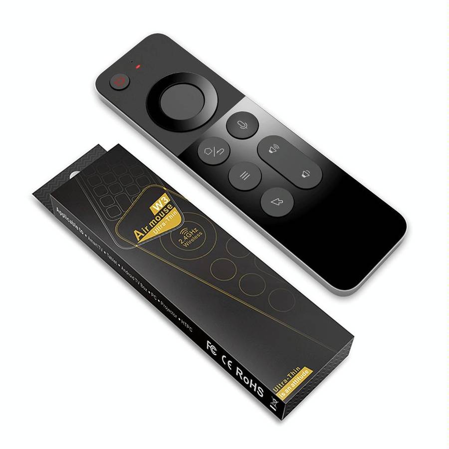 W3 Air Infrared Learning Double -Sided Wireless Mini Keyboard Mouse 2.4G Voice Remote Control