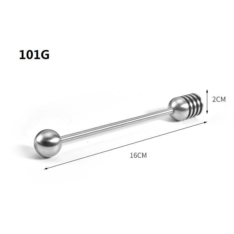 304 Stainless Steel Straight Handle Honey Stirrer With Round Bead Honey Stirrer