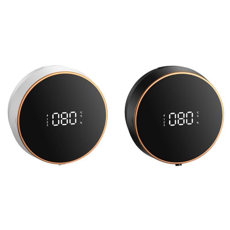 W1 Wall-Mounted Smart Infrared Sensor USB Charging Foam Soap Dispenser(Black)
