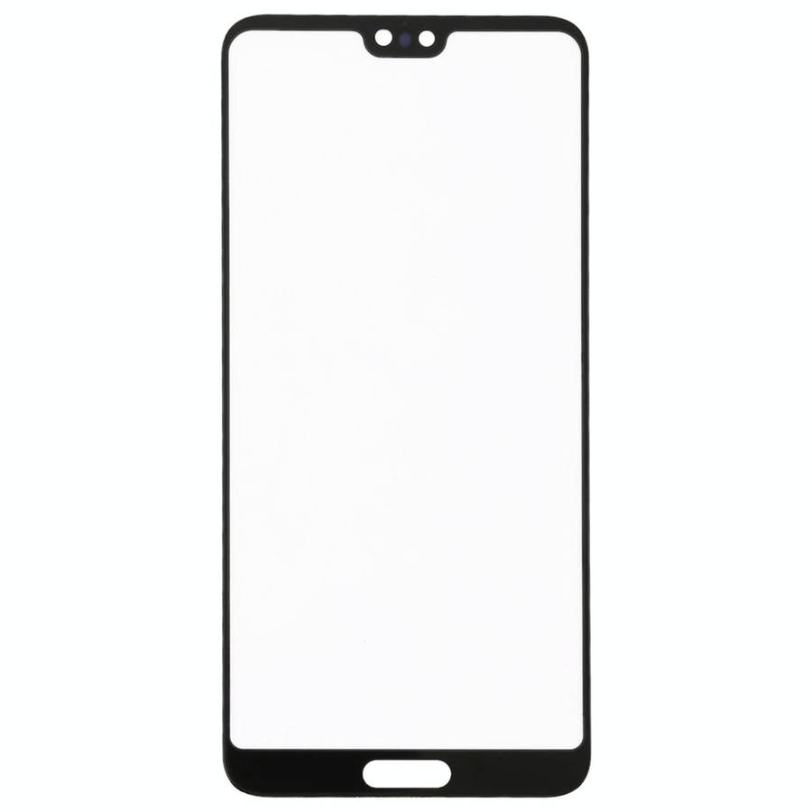 For Huawei P20 Pro 10PCS Front Screen Outer Glass Lens (Black)
