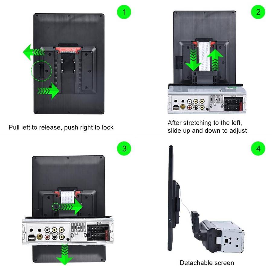 C800 9.5 Inch MP5 Single Butt Carplay Player, Style: Standard+12 Light Camera