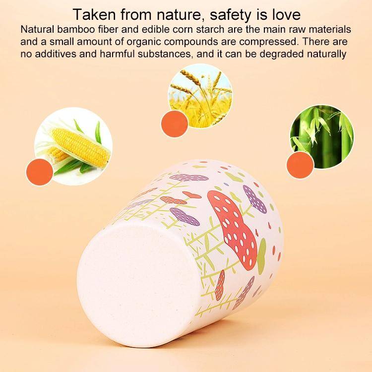400ML Reusable Bamboo Fibre Coffee Cups Silicone Eco Friendly Travel Coffee Mugs(Pink)