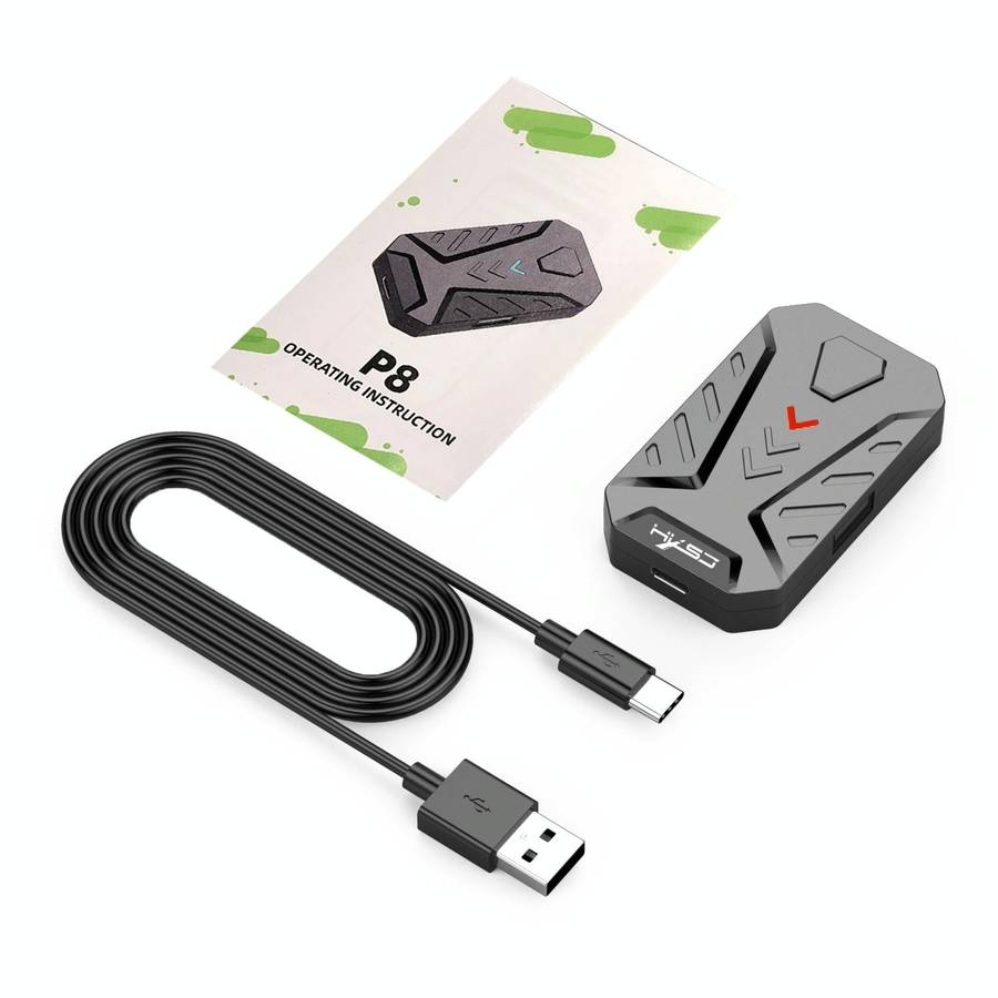 HXSJ P8 Mobile Phone Keyboard Mouse Converter for Android System(Black)
