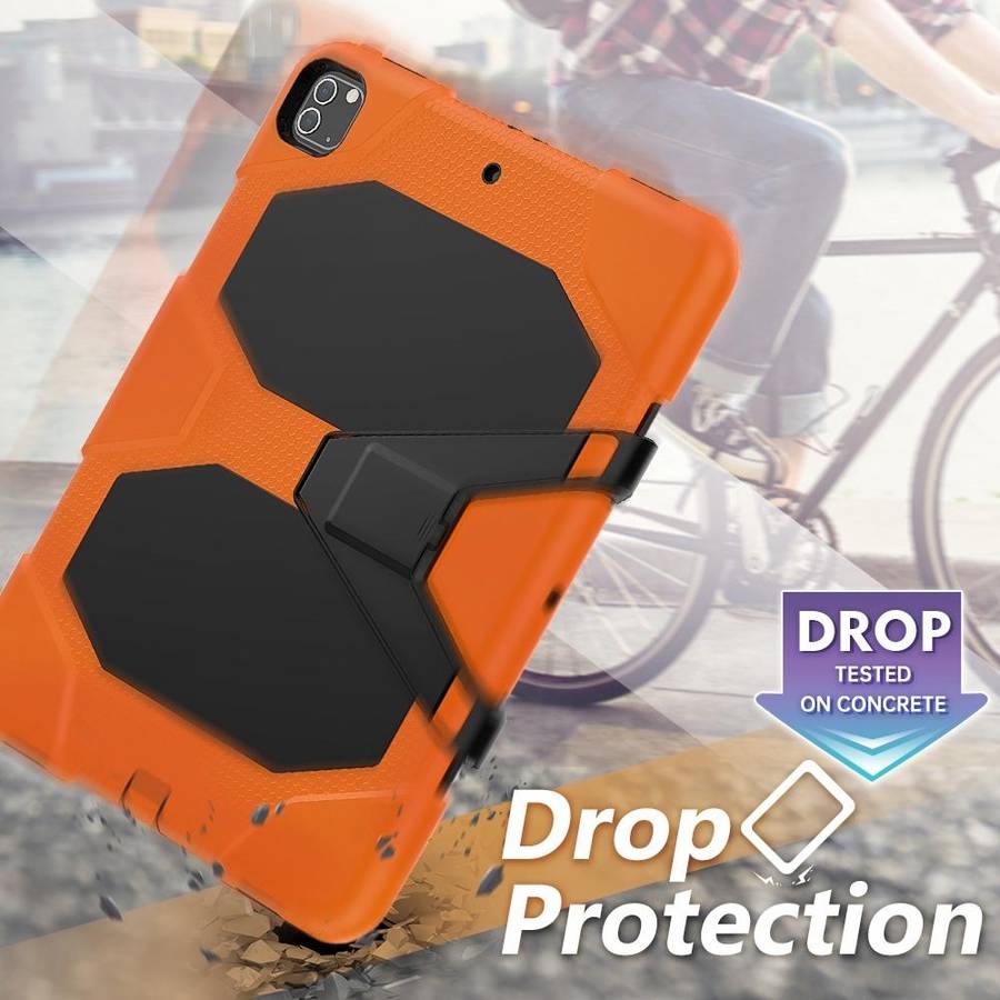 For iPad Pro 12.9 inch (2020) Shockproof Colorful Silicon + PC Protective Tablet Case with Holder...
