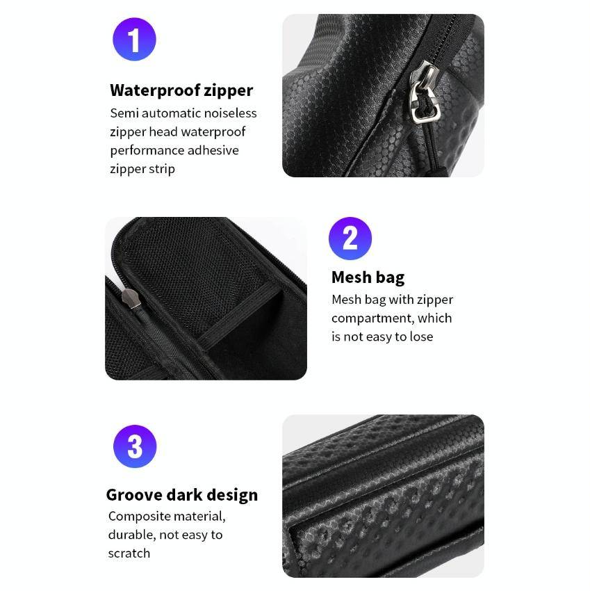 WEST BIKING 1.2L Bicycle EVA Hard Shell Water Bottle Bag With Bottle Cage(Rack+A Black Bag)