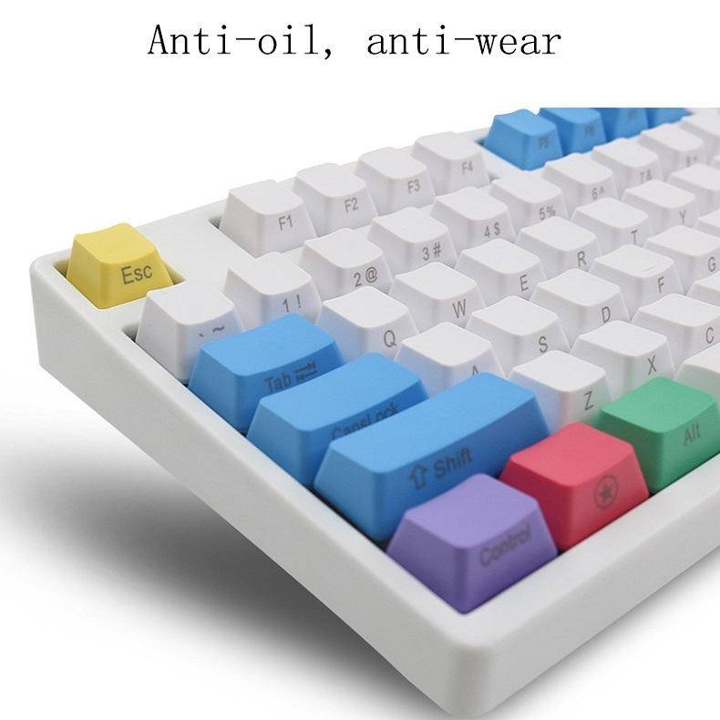 Mechanical Keyboard Laser PBT Keycap Light Gray No Words