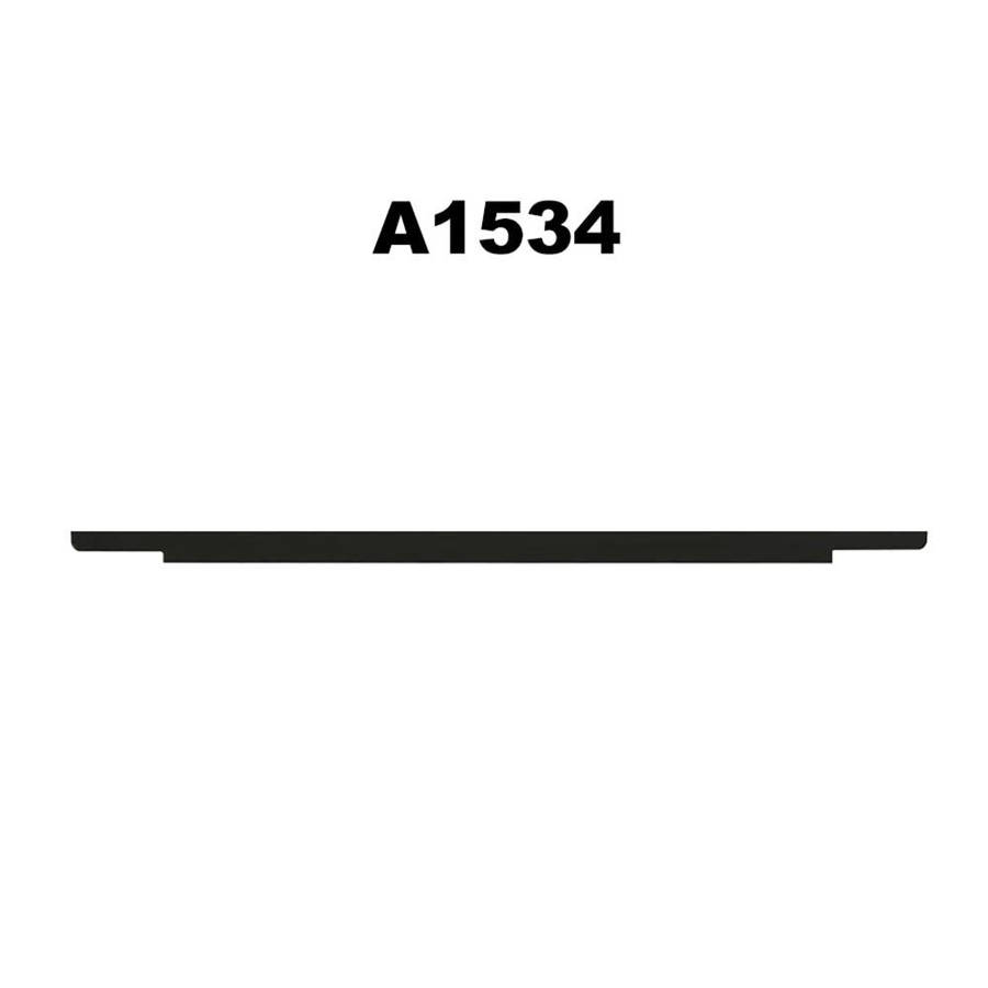 Glass Material LCD Screen Display Front Bezel Logo Cover for MacBook 12 inch Retina A1534(Rose Gold)
