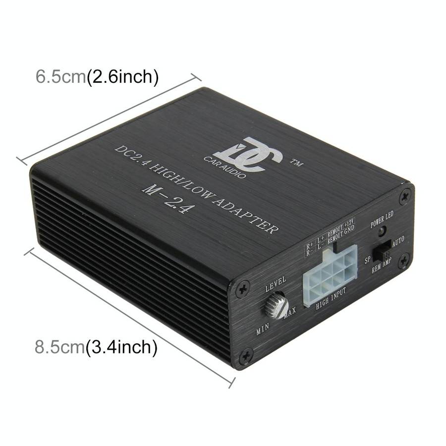 Car Audio Speaker Level Converter High VF Rotates Low VF 2 Ways Auto Car High to Low Impedance Co...