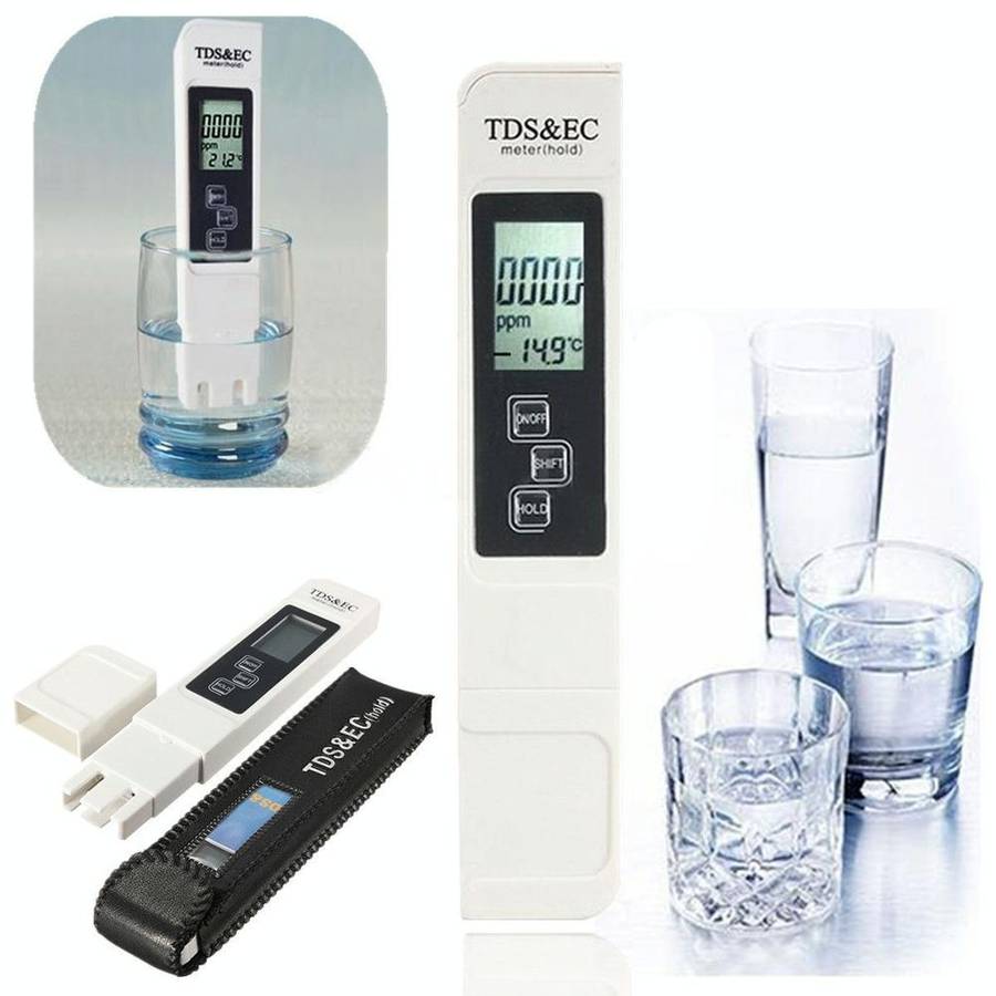 Digital Multi-function LCD Monitor TDS & EC Meter Water Measurement Test Tool(Beige)