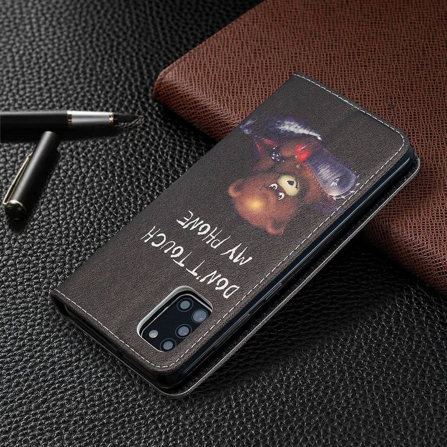 For Samsung Galaxy A31 Colored Drawing Pattern Invisible Magnetic Horizontal Flip PU Leather Case...