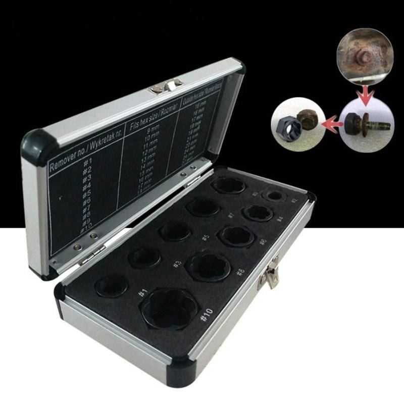 10 PCS / Set Nut Extractor Screw Removal Tool Break Wire Bolt Extractor Short