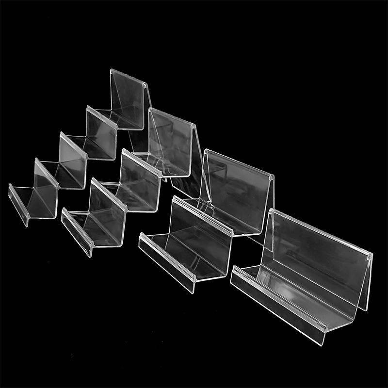 10 PCS Thickened Transparent Wallet Holder Plastic Phone Mask Display Stand Counter Display Stand...