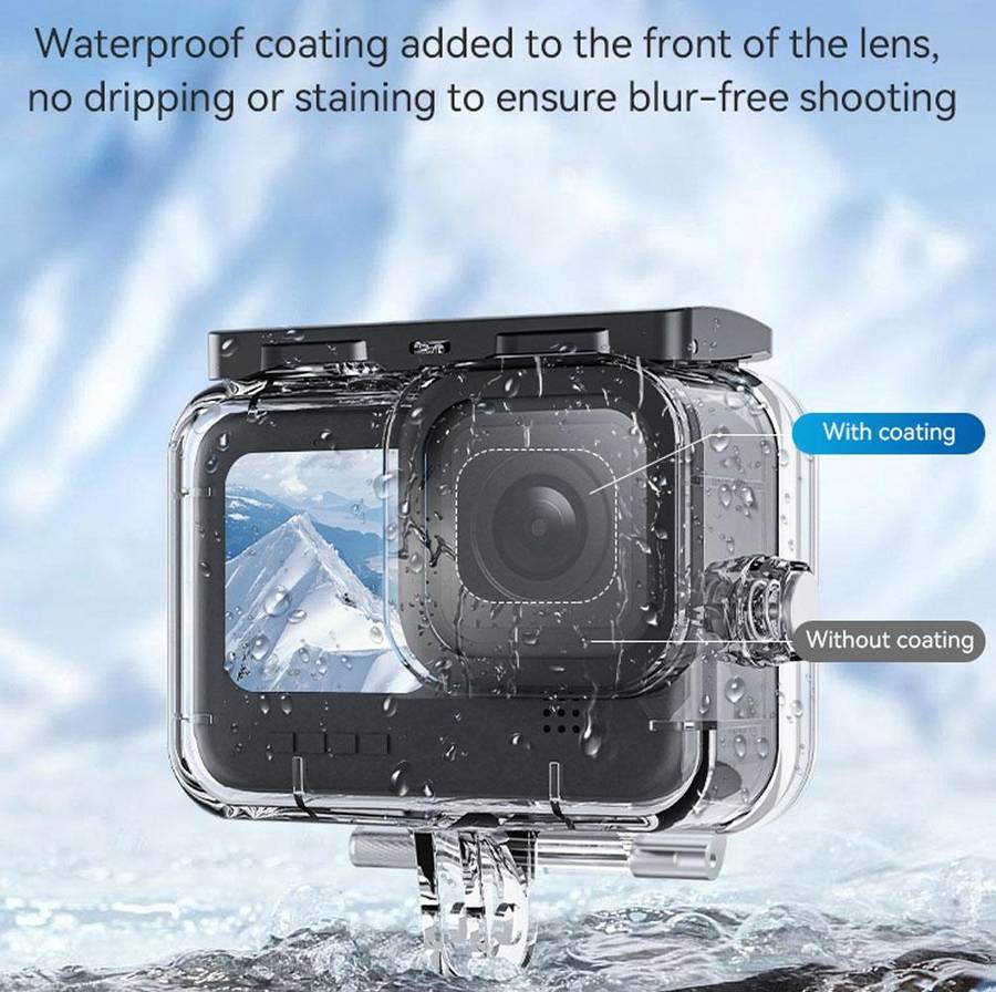 For GoPro Hero11 Black / HERO10 Black / HERO9 Black TELESIN Waterproof Case Full Scene Anti-Fog U...