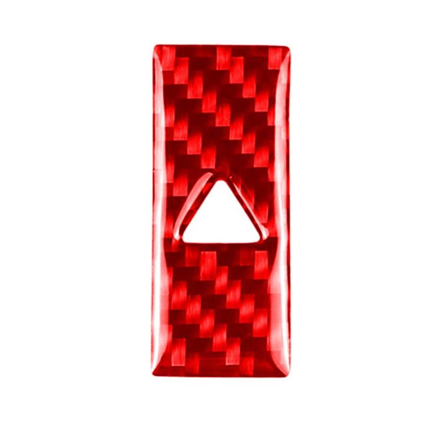 Car Carbon Fiber Warning Light Decorative Sticker for Mazda CX-5 2017-2018, Left and Right Drive ...