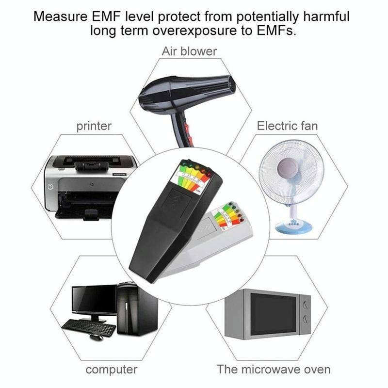 5-LED Electromagnetic Radiation Detector EMF Meter Tester